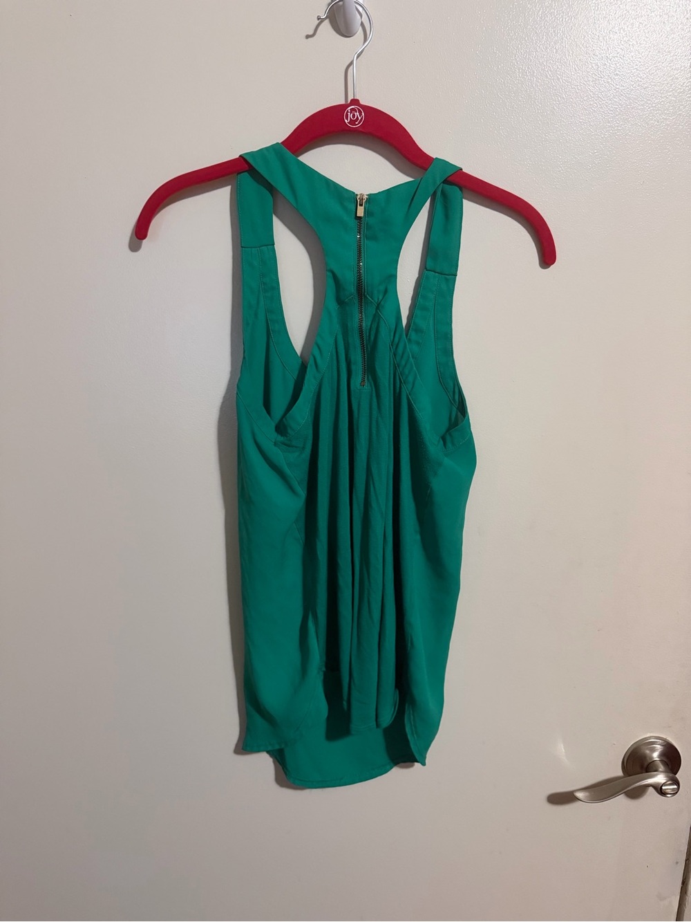 Express Teal Racerback Tank Top - Picture 2 of 3